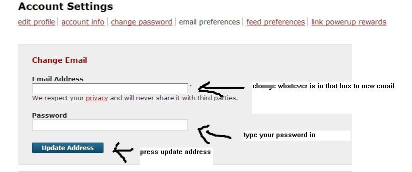 change email