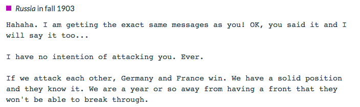 Never attack you, ever