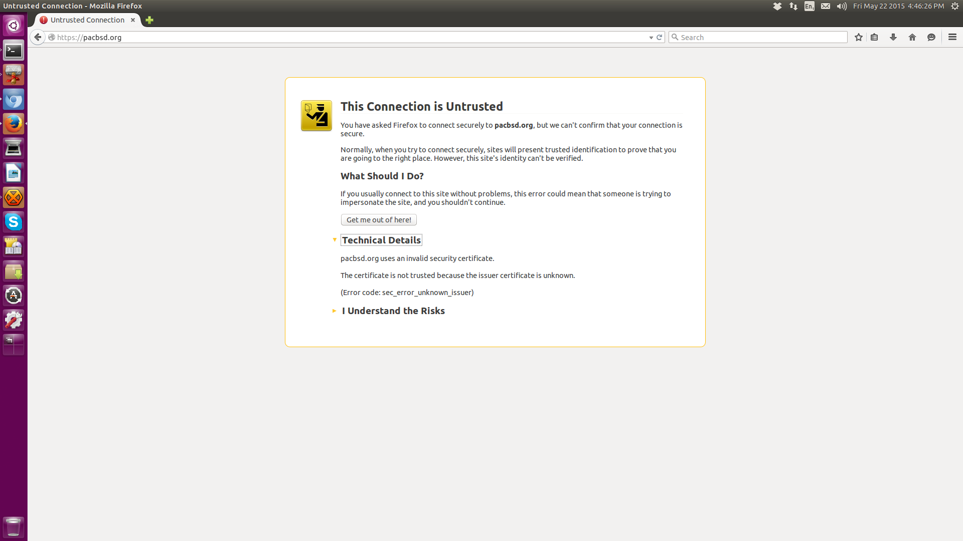 firefox pacbsd.org