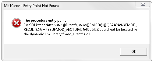 MK10.exe error