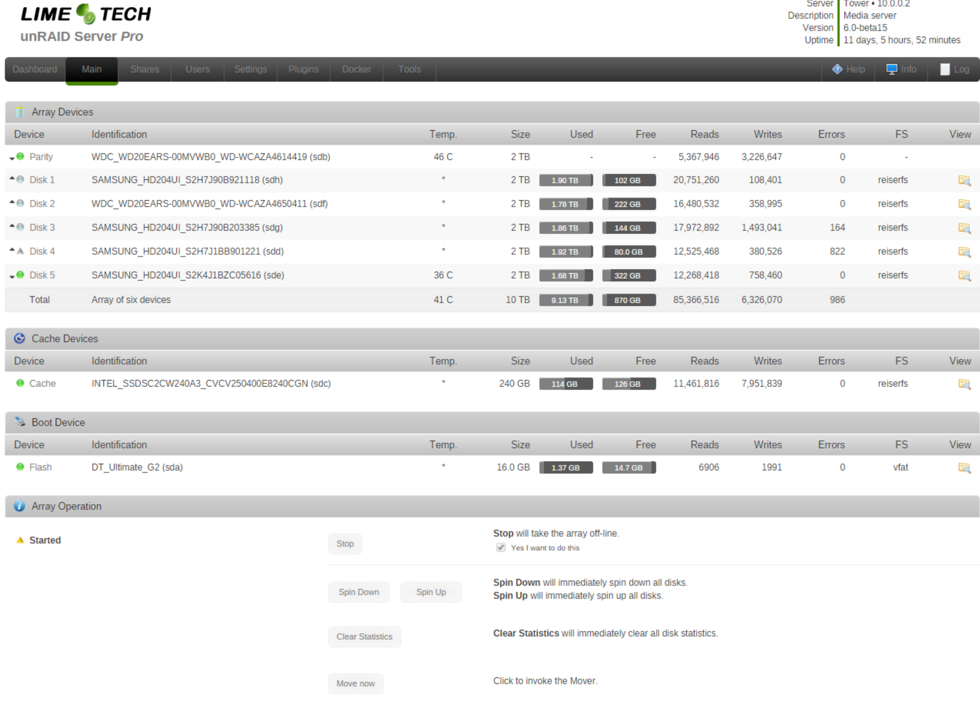 Troubleshooting: unRaid Before Reboot
