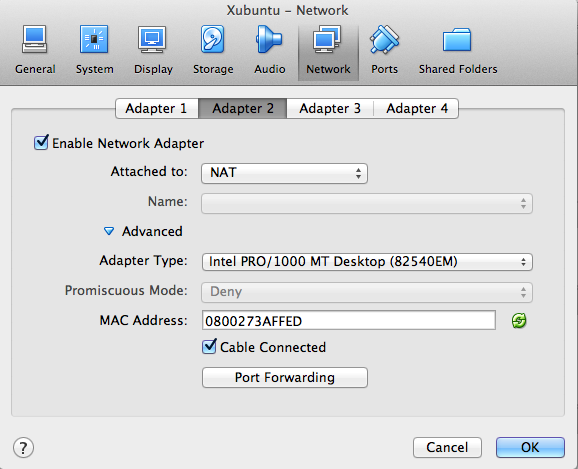 virtualbox screenshot