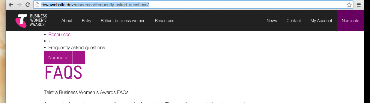 TBWA.dev breadcrumb snapshot