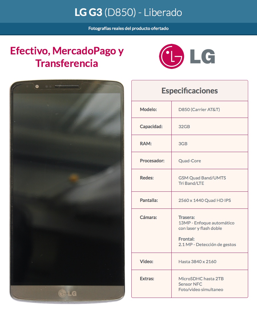 Nueva publicación LG G3