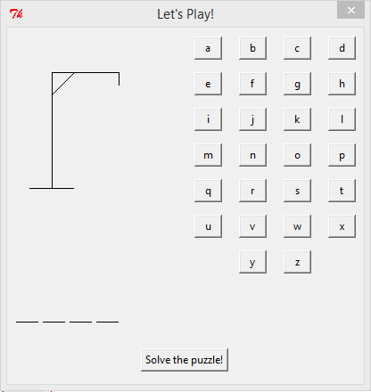Hangman GUI