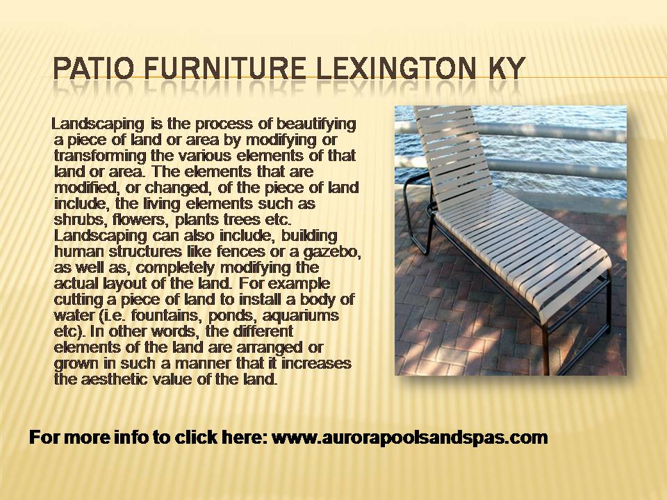 Patio furniture lexington ky
