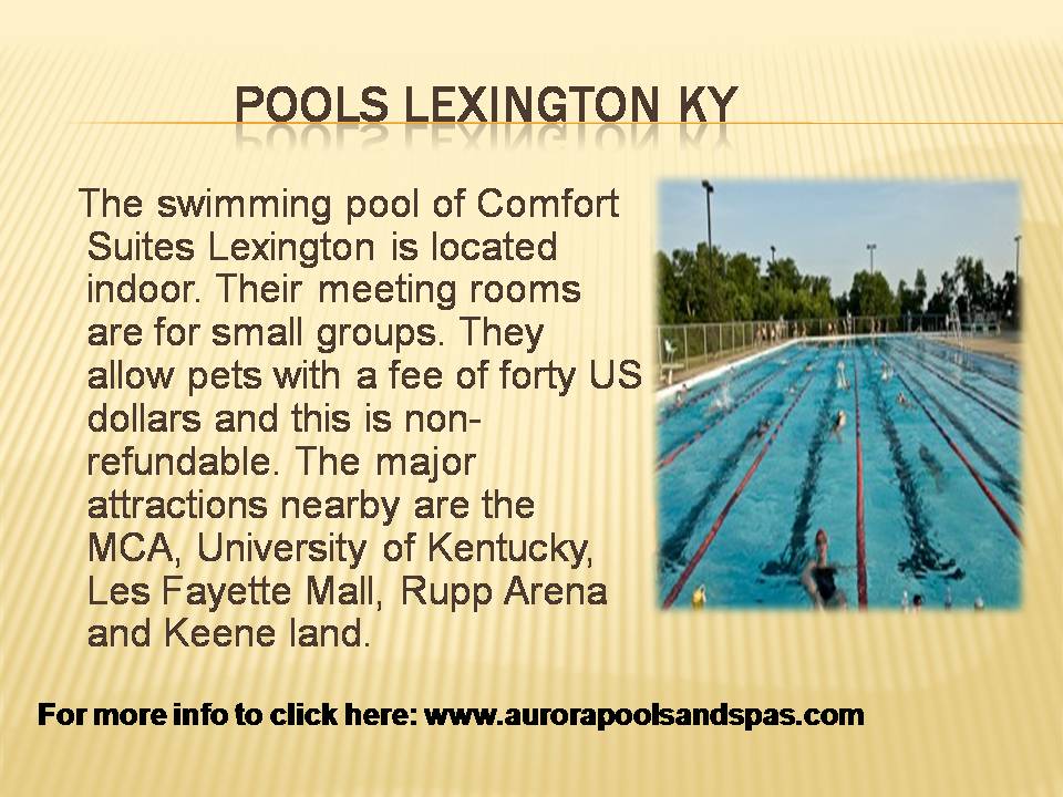 Pools Lexington KY