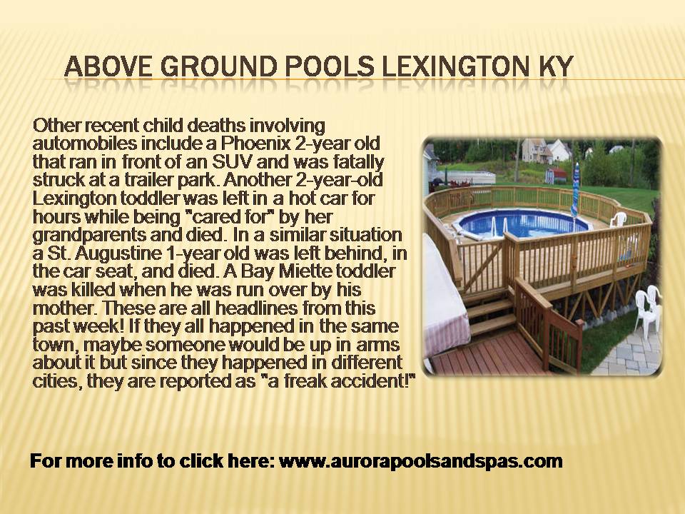 Above Ground Pools Lexington KY