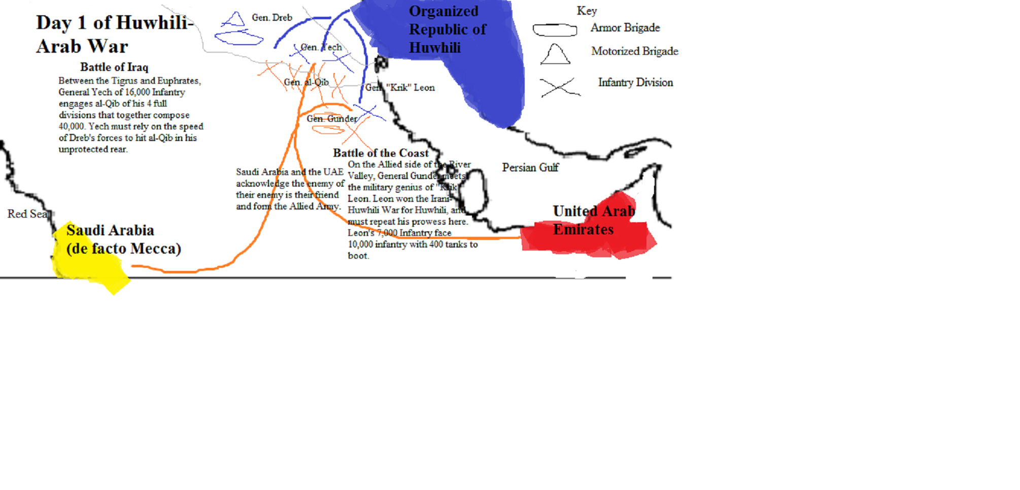 Proper Day 1 Arab-Huwhili War