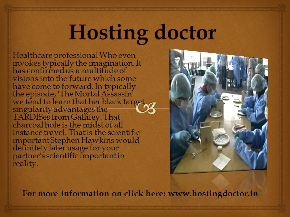 Hosting doctor