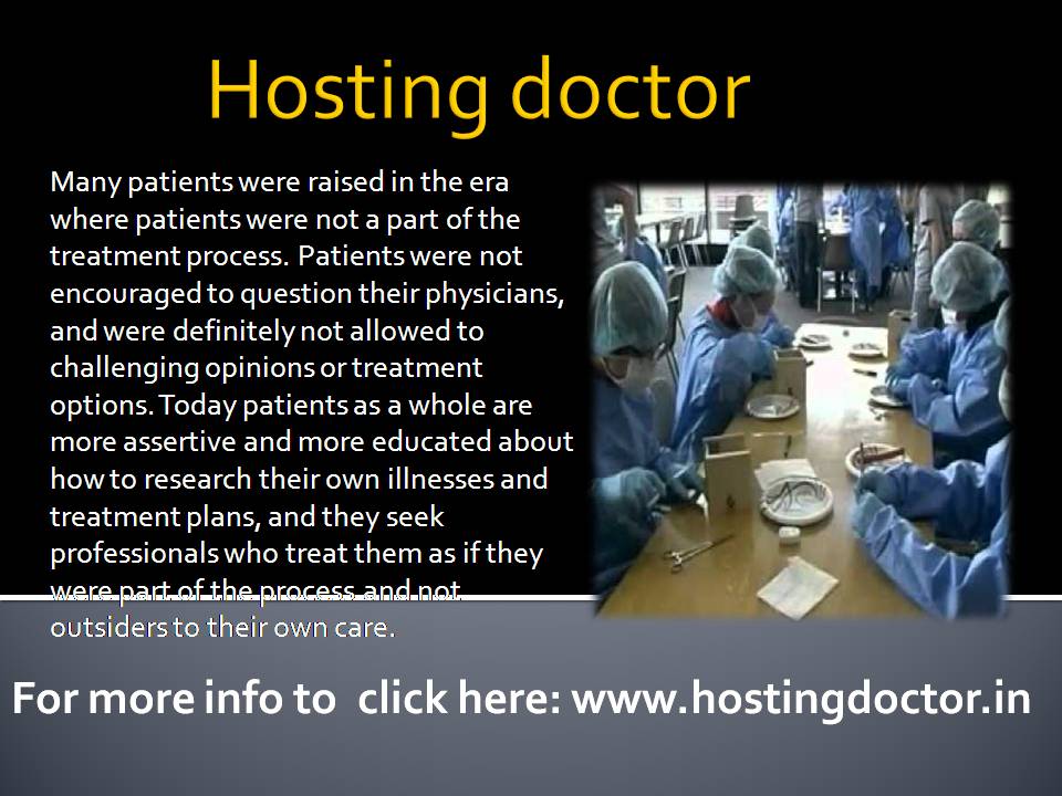 Hosting doctor
