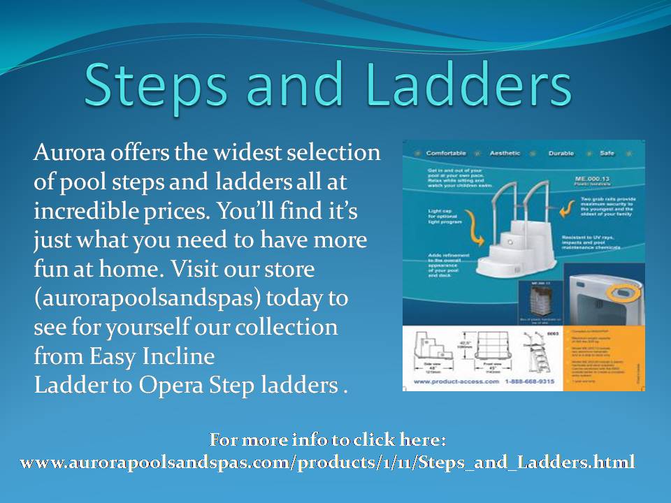 Steps and Ladders