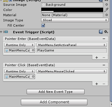 main menu