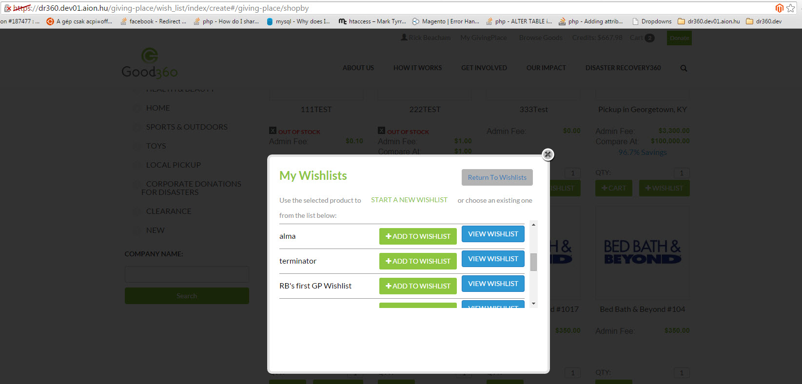 WL popup jelenik meg WL létrehozása során
