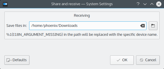 kdeconnect error