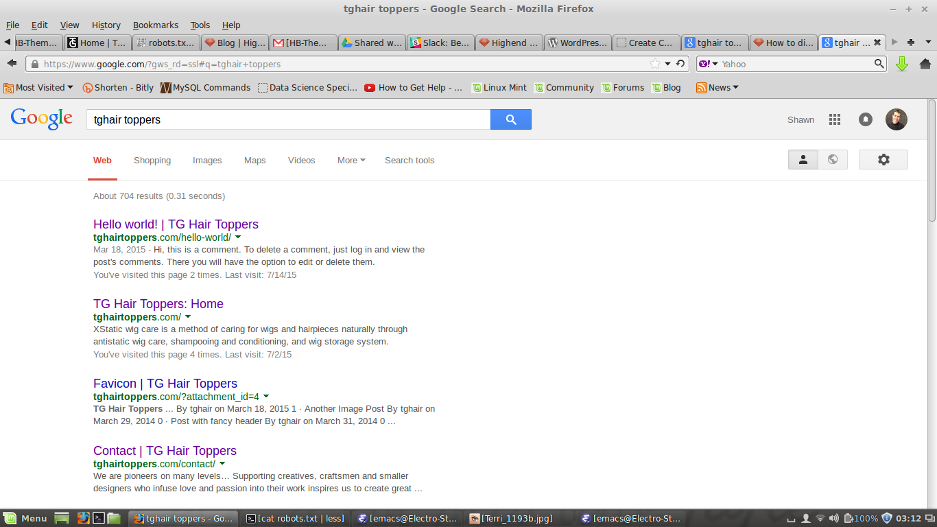 tghair toppers search results