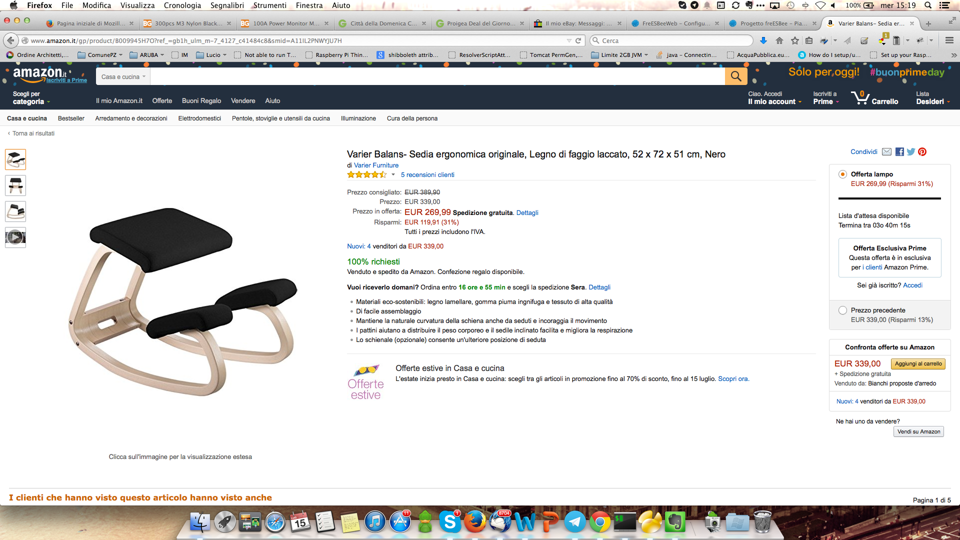 Sedia Stokke in offerta su Amazon