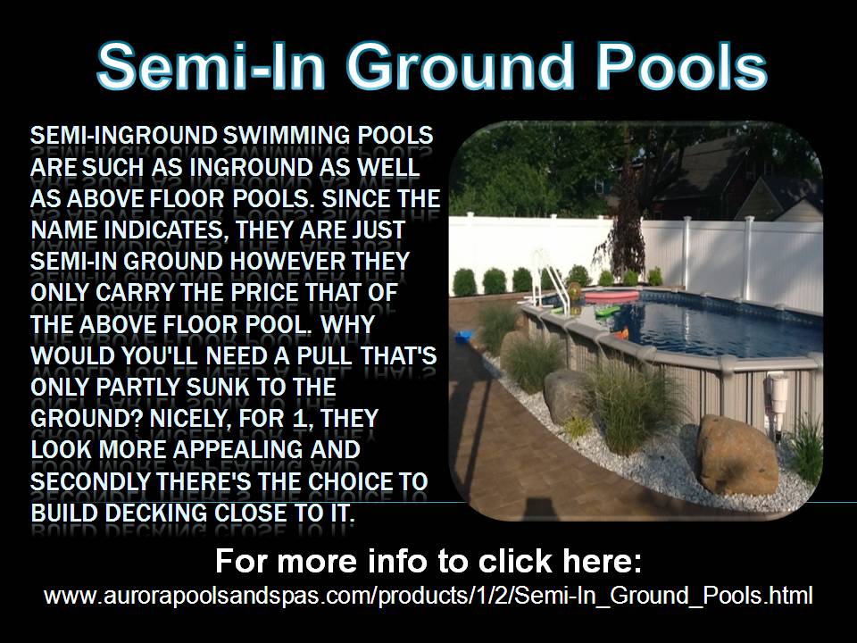 Semi-In Ground Pools