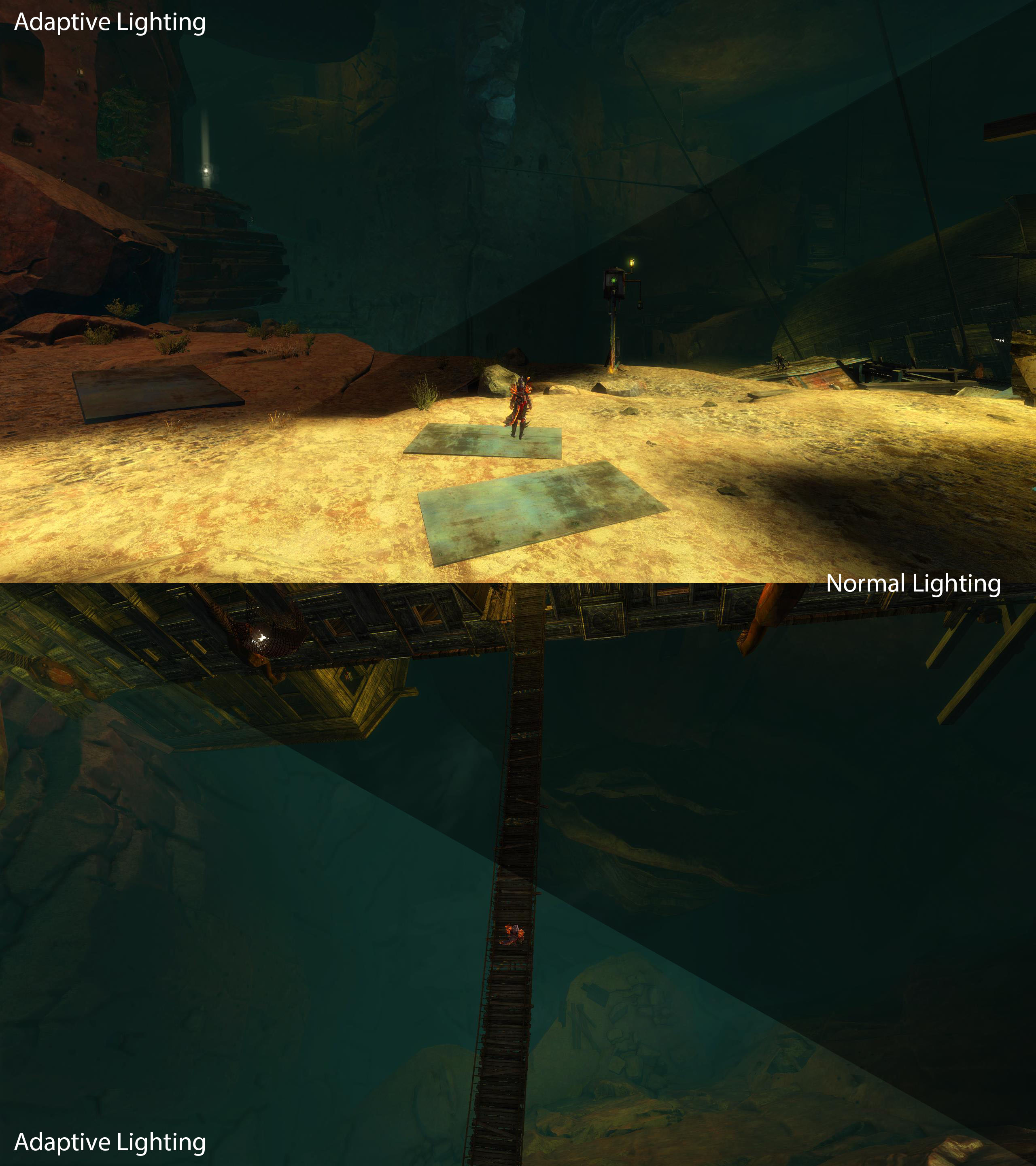 Adaptive lighting comparison 1