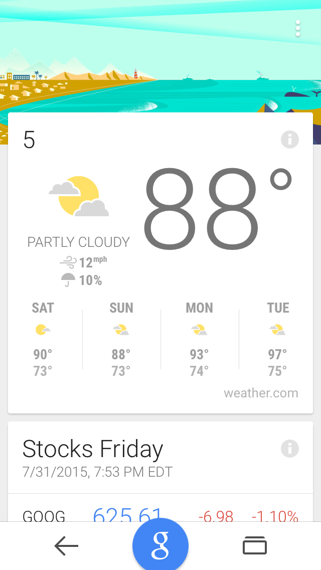 Weather Card Issue