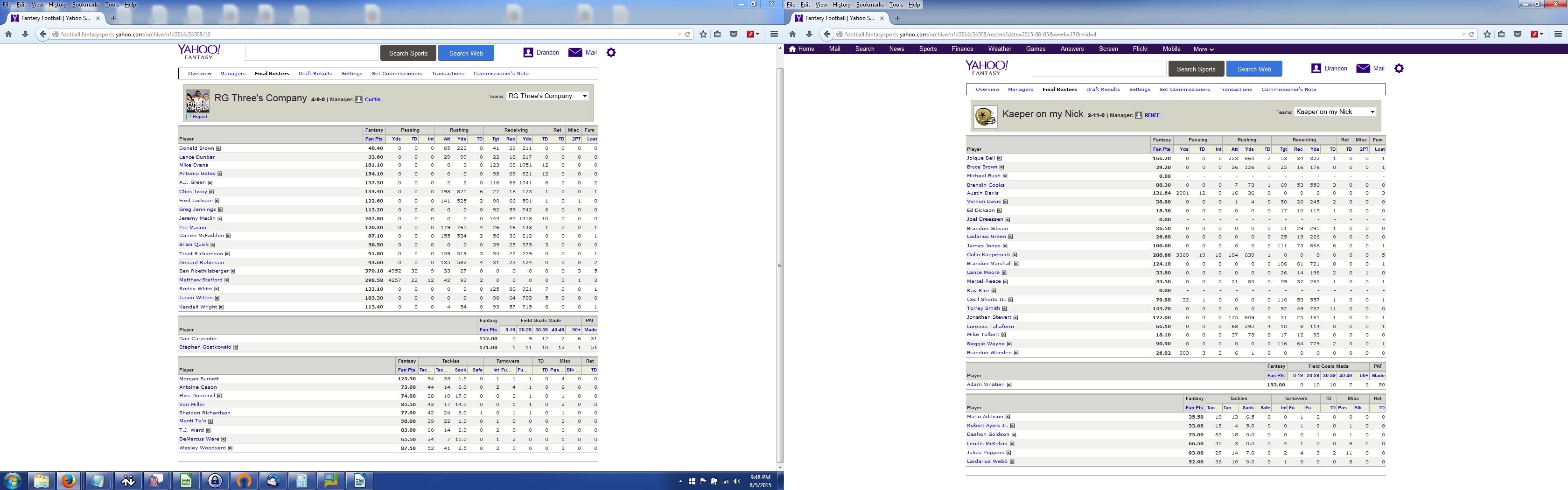 Rosters