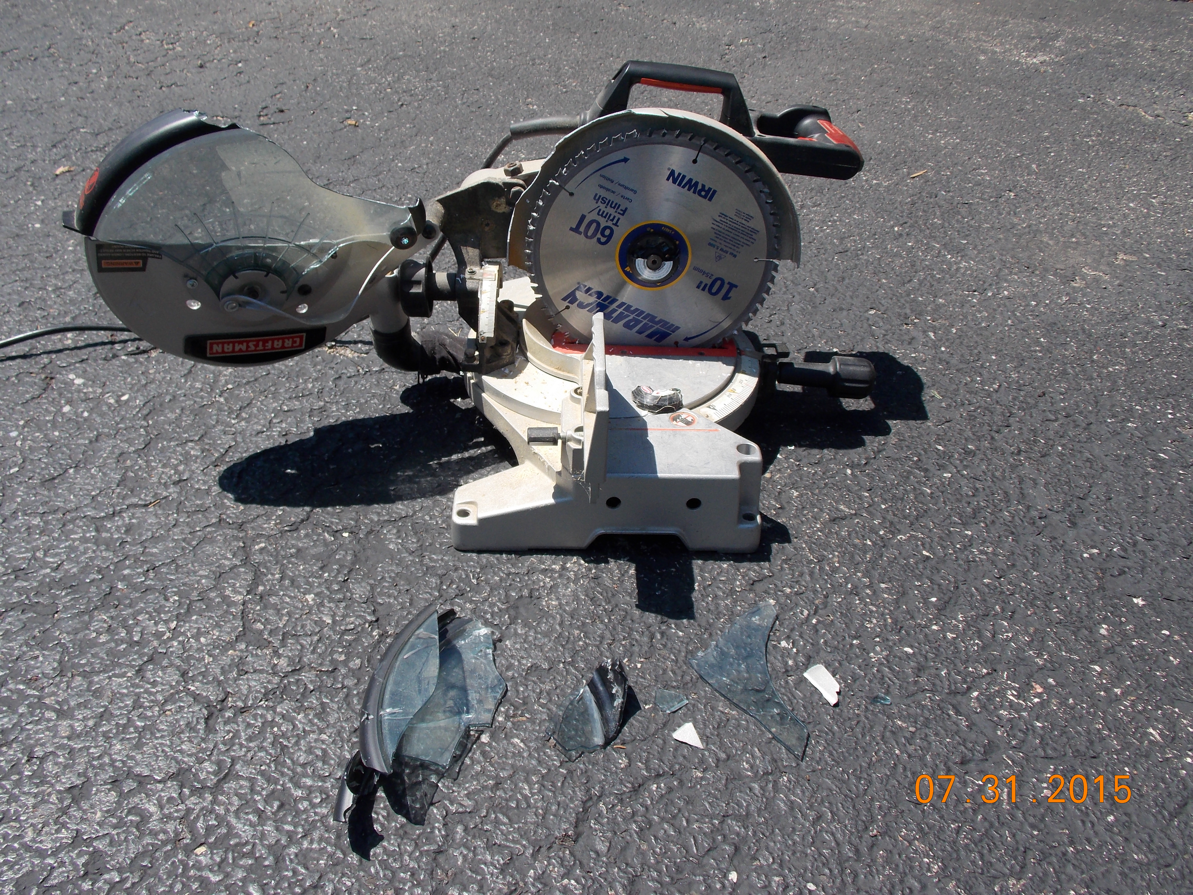 my saw exploded