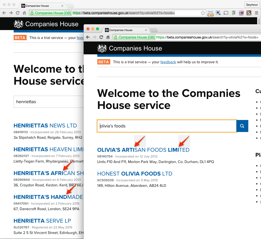 CompaniesHouse Bold bug