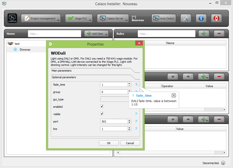 calaos installer IODoc