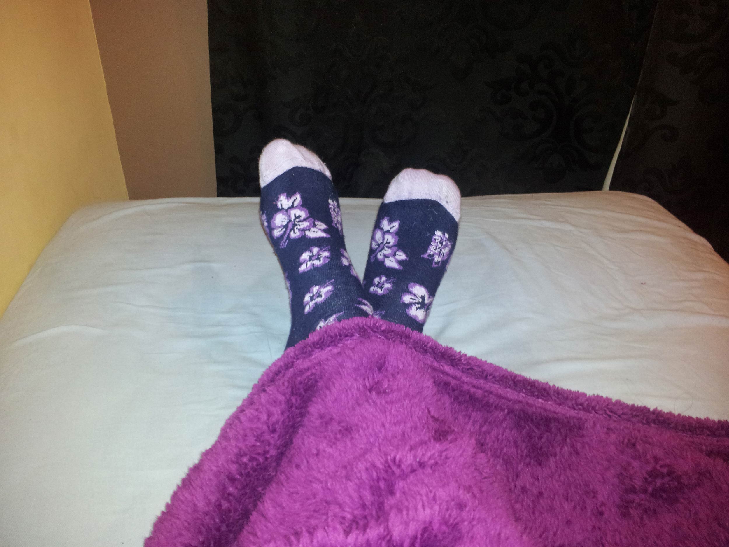 Flowery socks