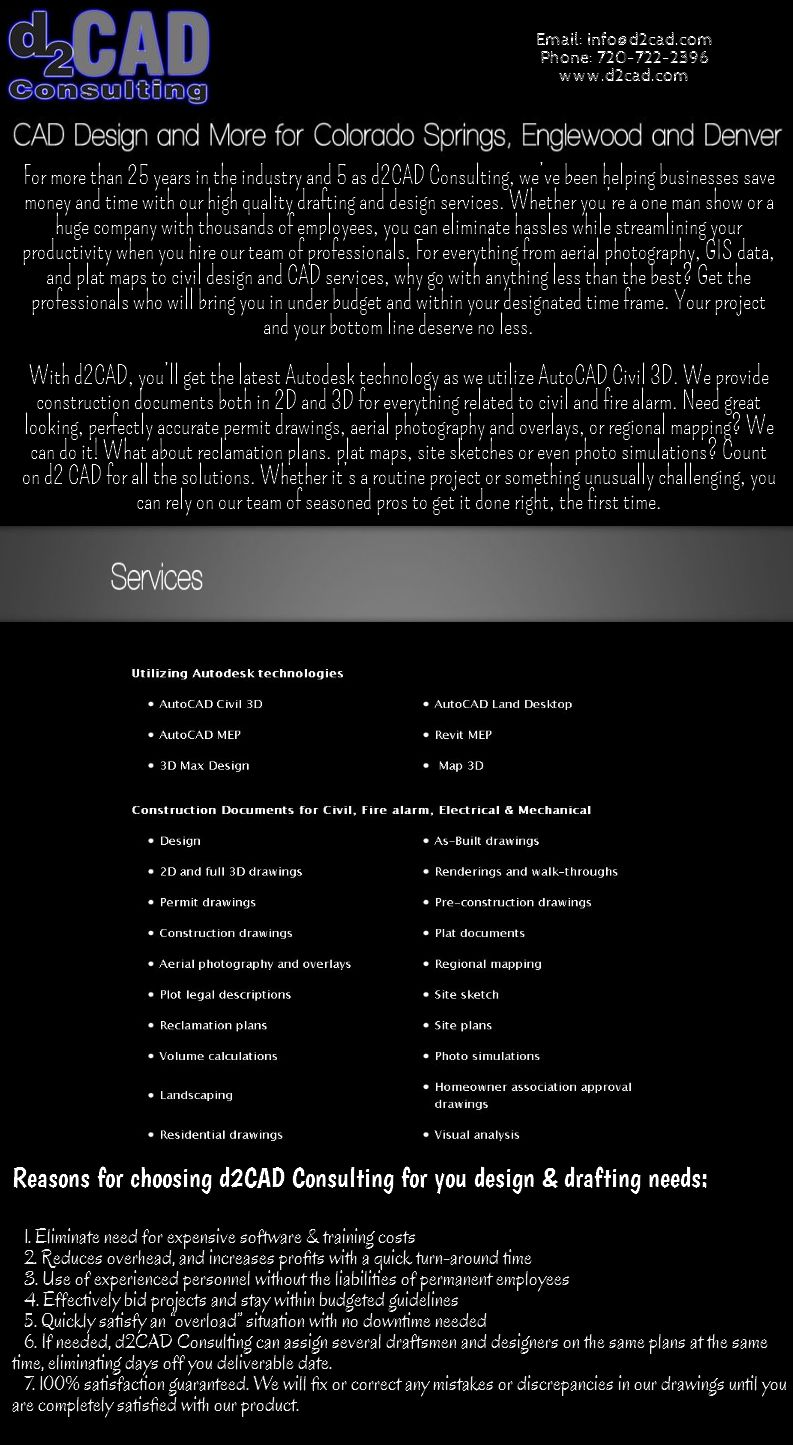 <p><a href="http://www.d2cad.com">CAD Mapping Services Englewood CO</a>