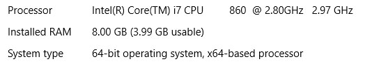 Missing RAM