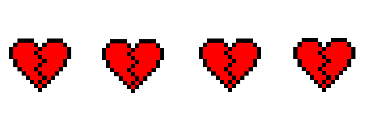 Broken gaming heart