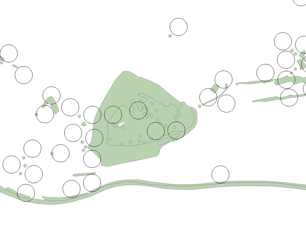 Circles QGIS