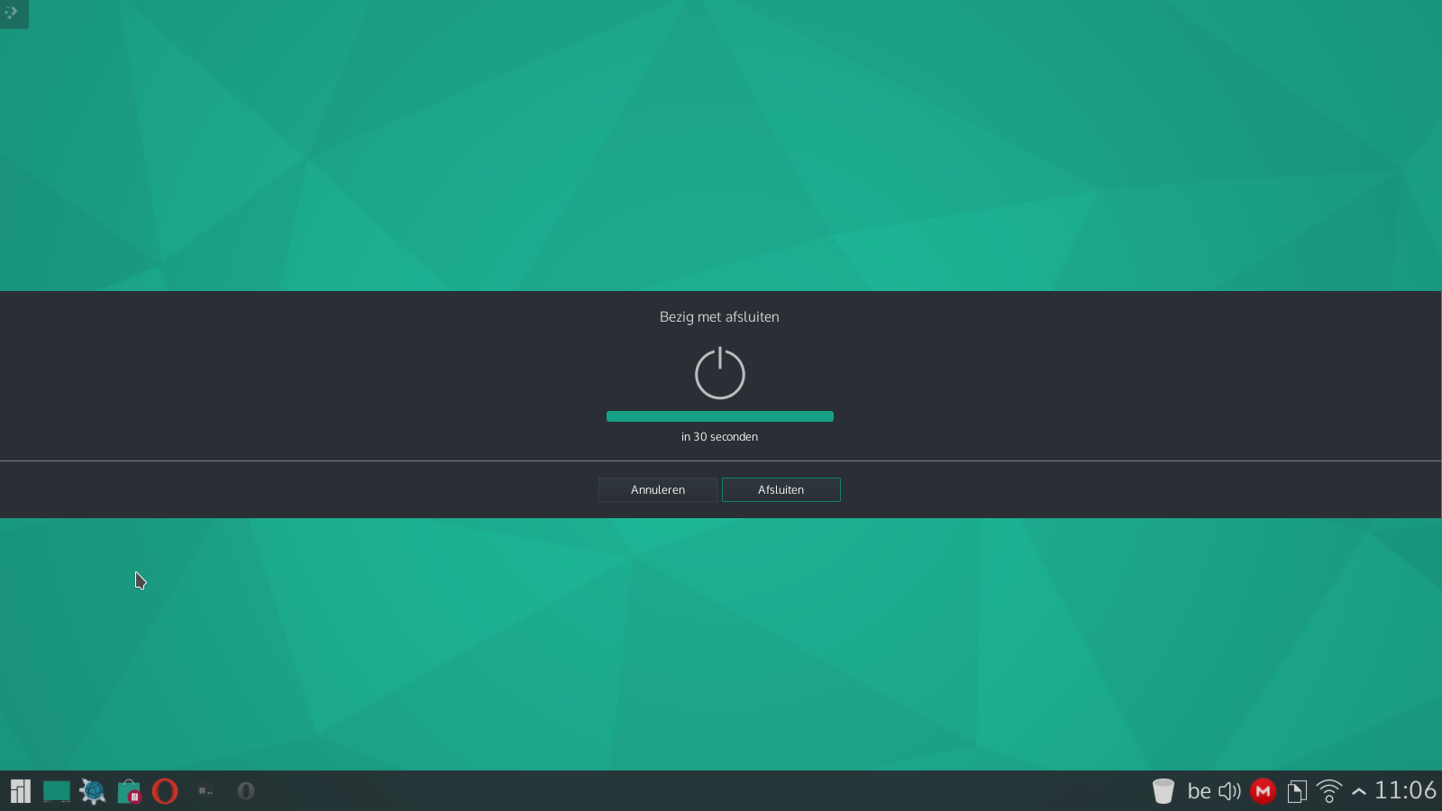 Manjaro afsluiten