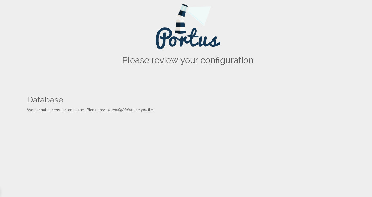 portus error handling on database error
