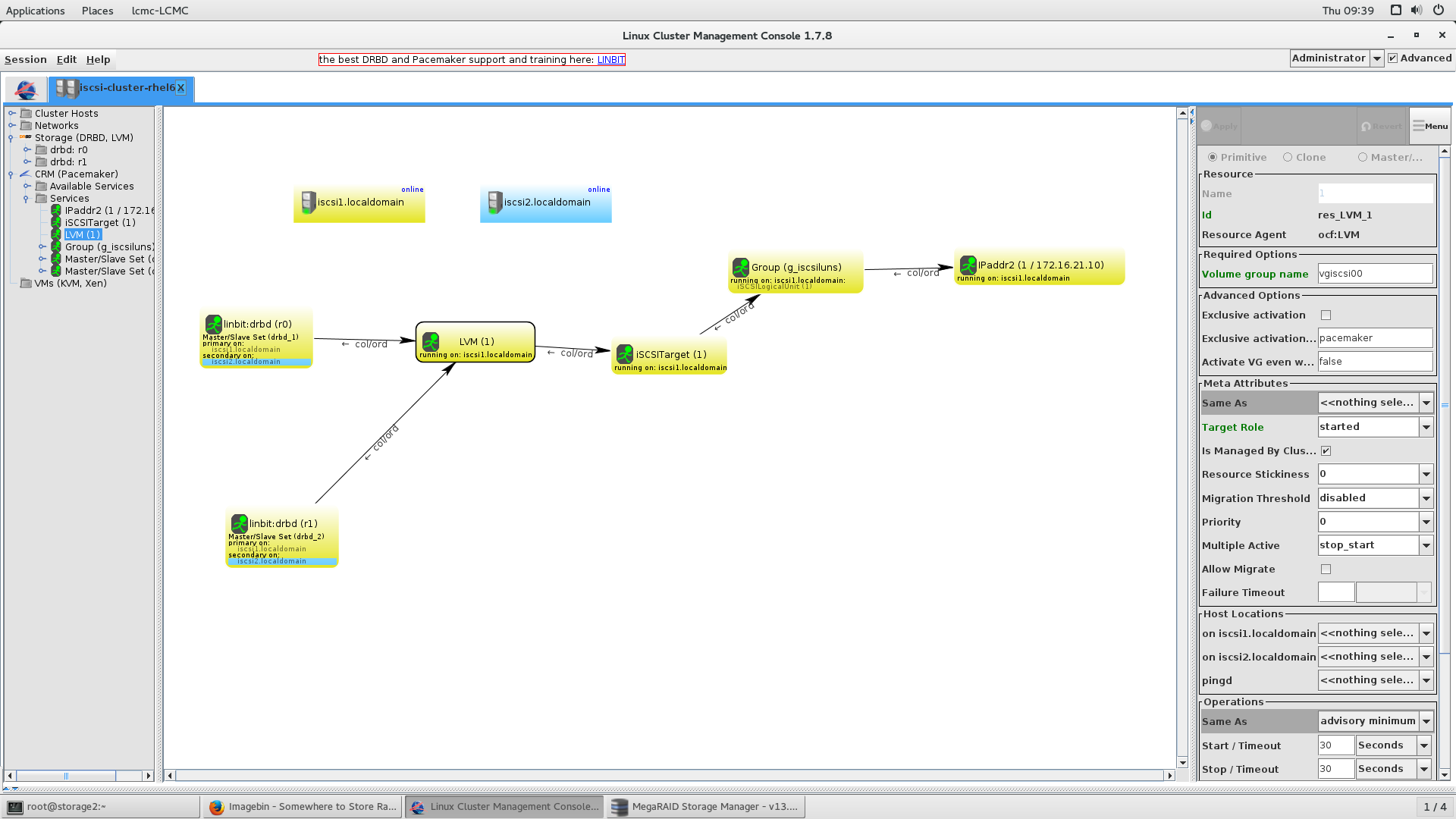 ISCSI pacemaker configuration