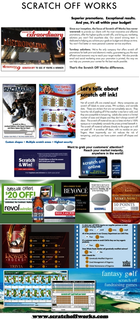 Promotional Scratch Cards