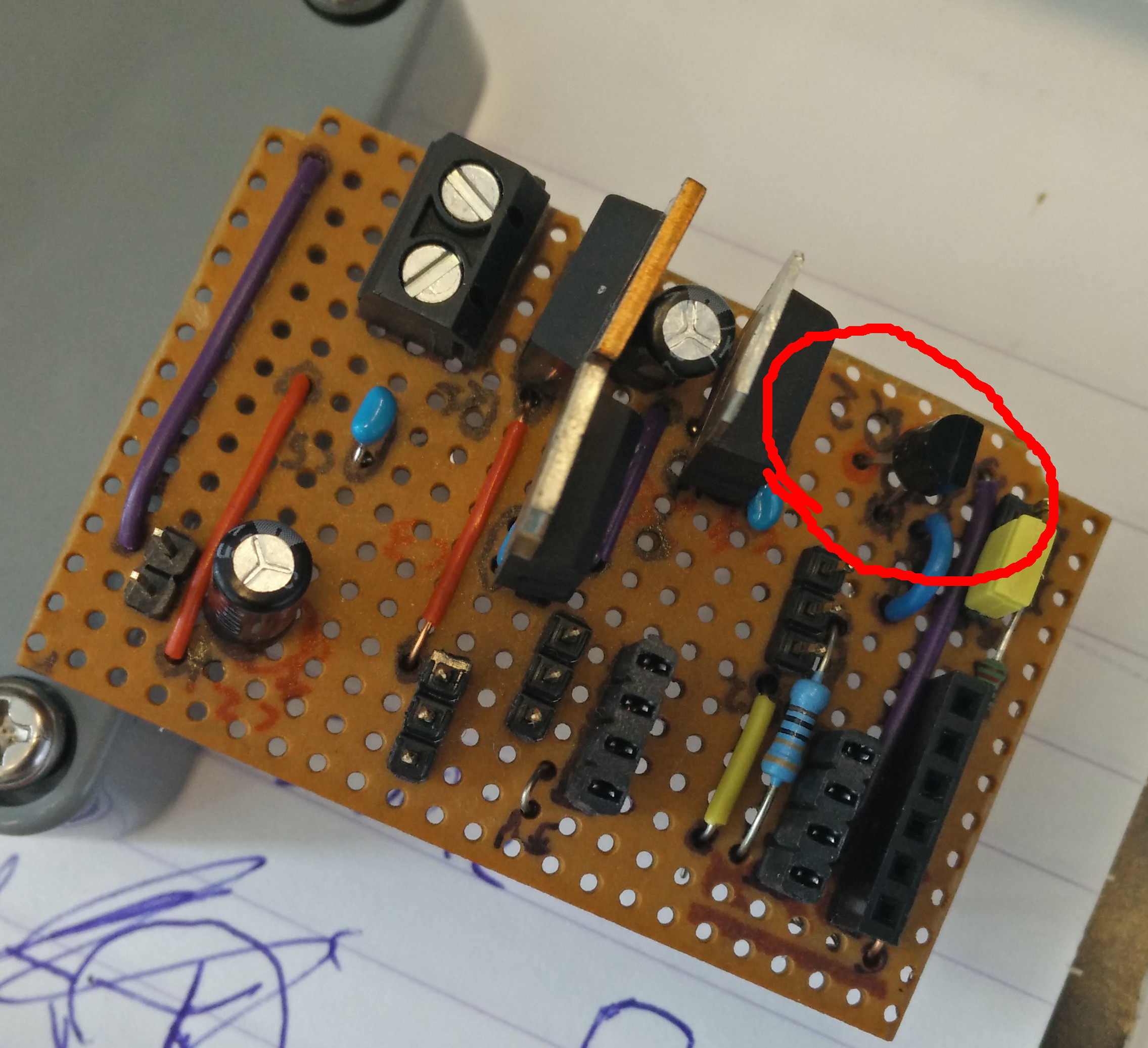 Stripboard Layout for Bluetooth board