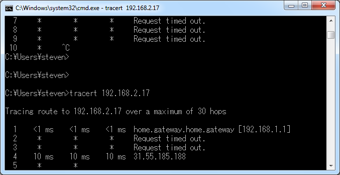 traceroute