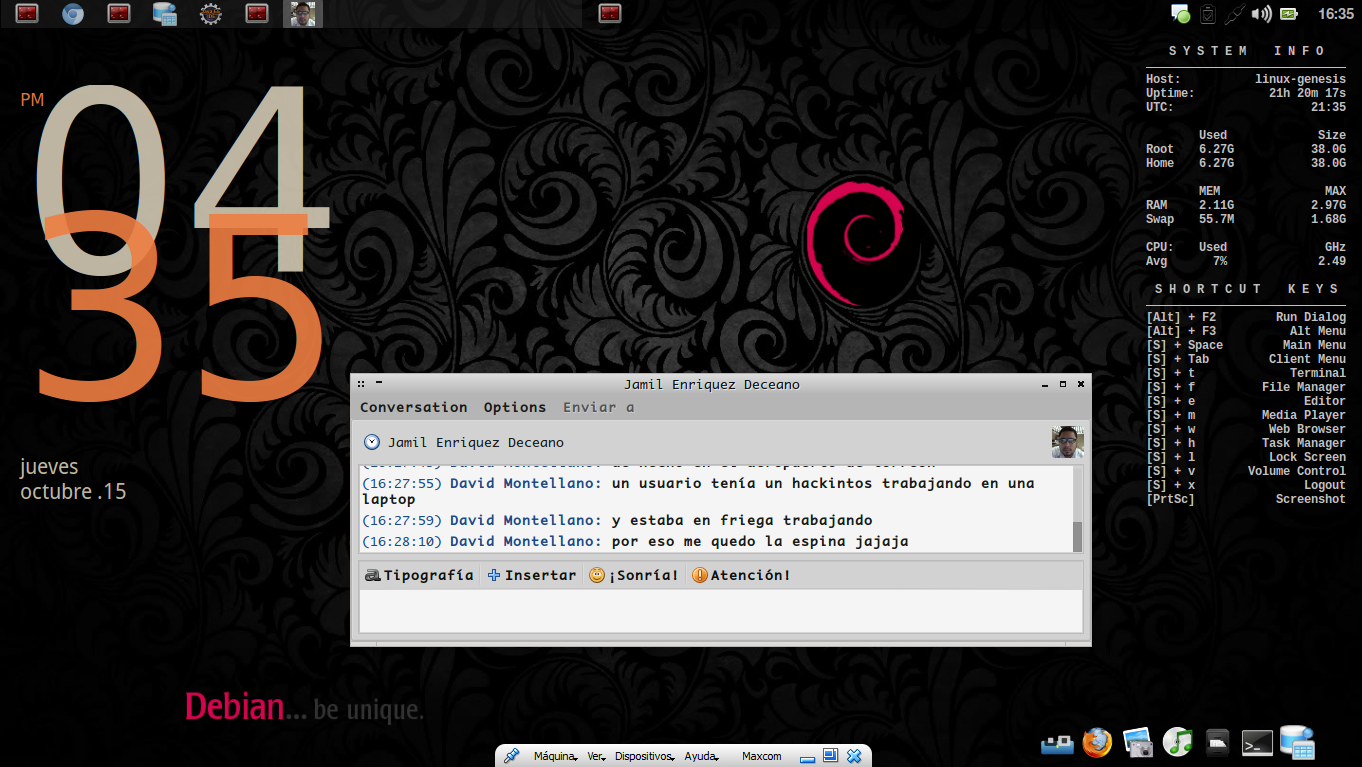 VirtualBox Debian