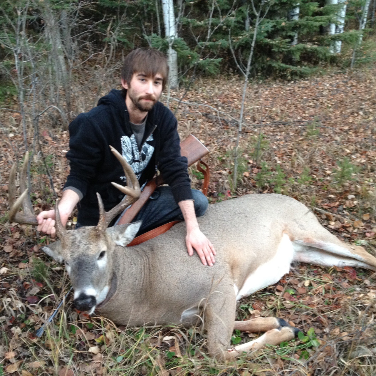 Neighbor and his deer!