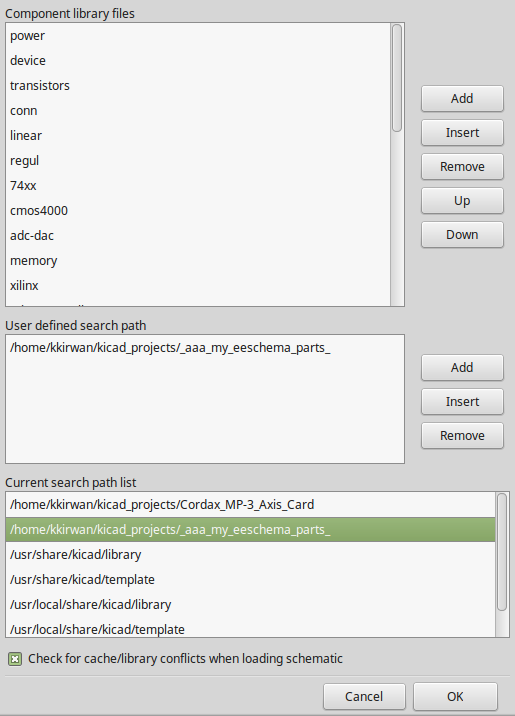 KiCAD paths setup