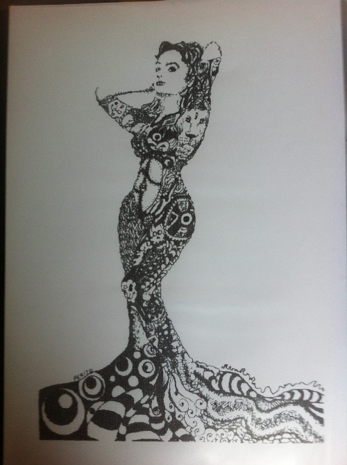 Death to Sharpy Long Dress