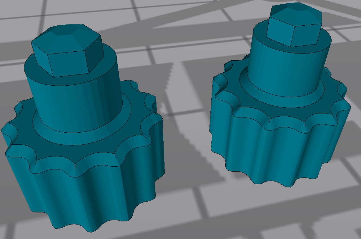 Knurled Allen Knob - 2.5mm