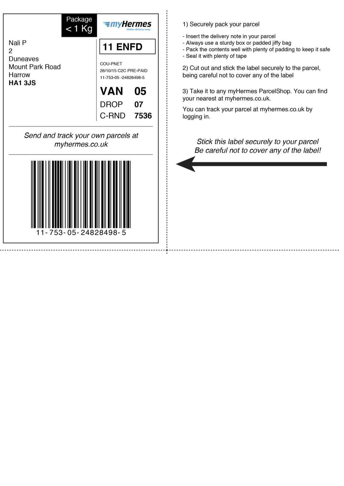 label