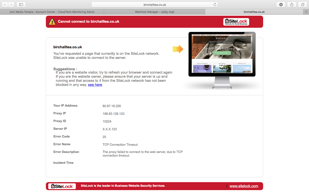 sitelock fail