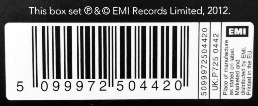 coldplay 4 cd set bar code