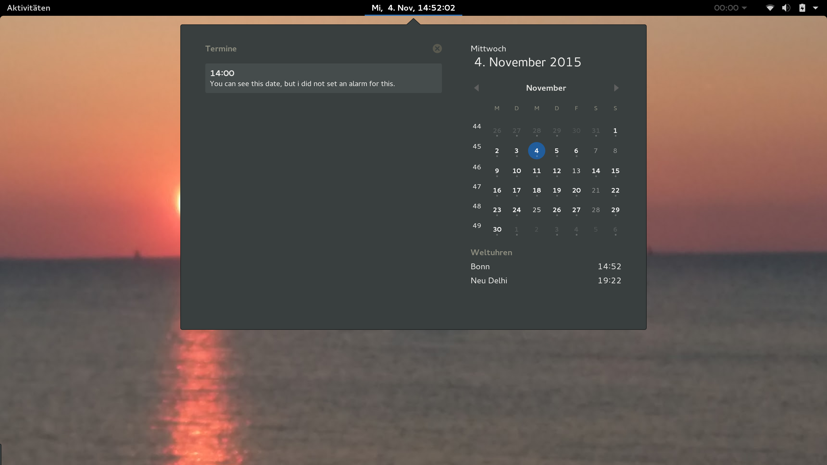 Here you can see the date