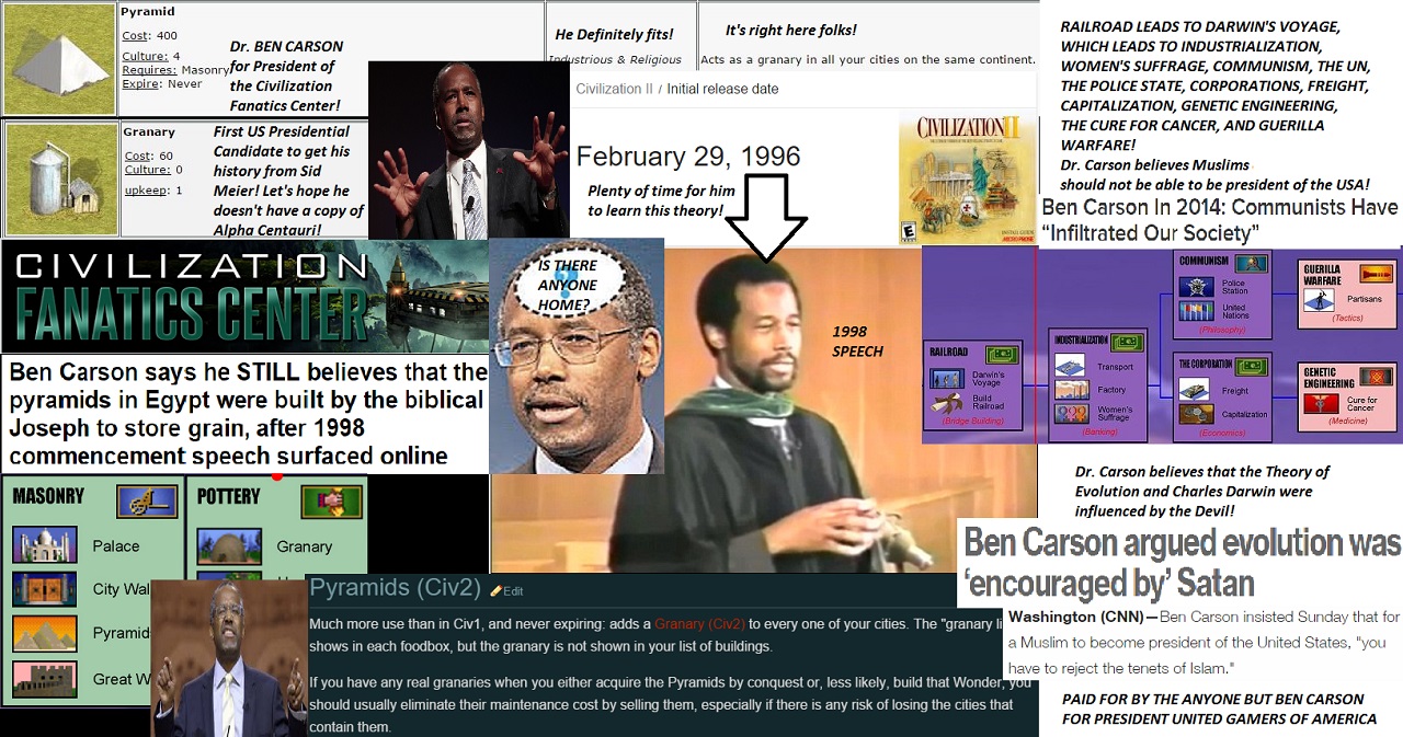 Ben Carson Civilization Pyramid Theory