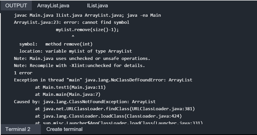 JavaError